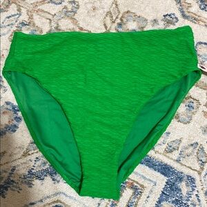 Green High-Waisted Bikini Bottom